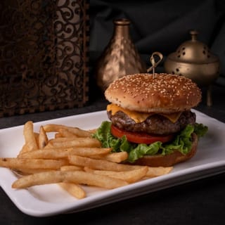 Beef & Lamb Double Cheeseburger