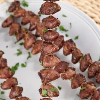 Charcoal-Grilled Chicken Hearts