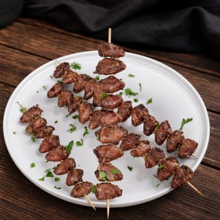 Charcoal-Grilled Chicken Hearts