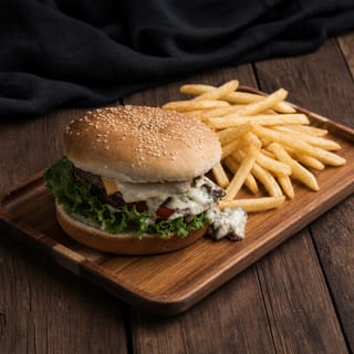 5. Beef & Lamb Cheeseburger Combo