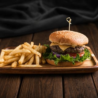 Beef & Lamb Cheeseburger